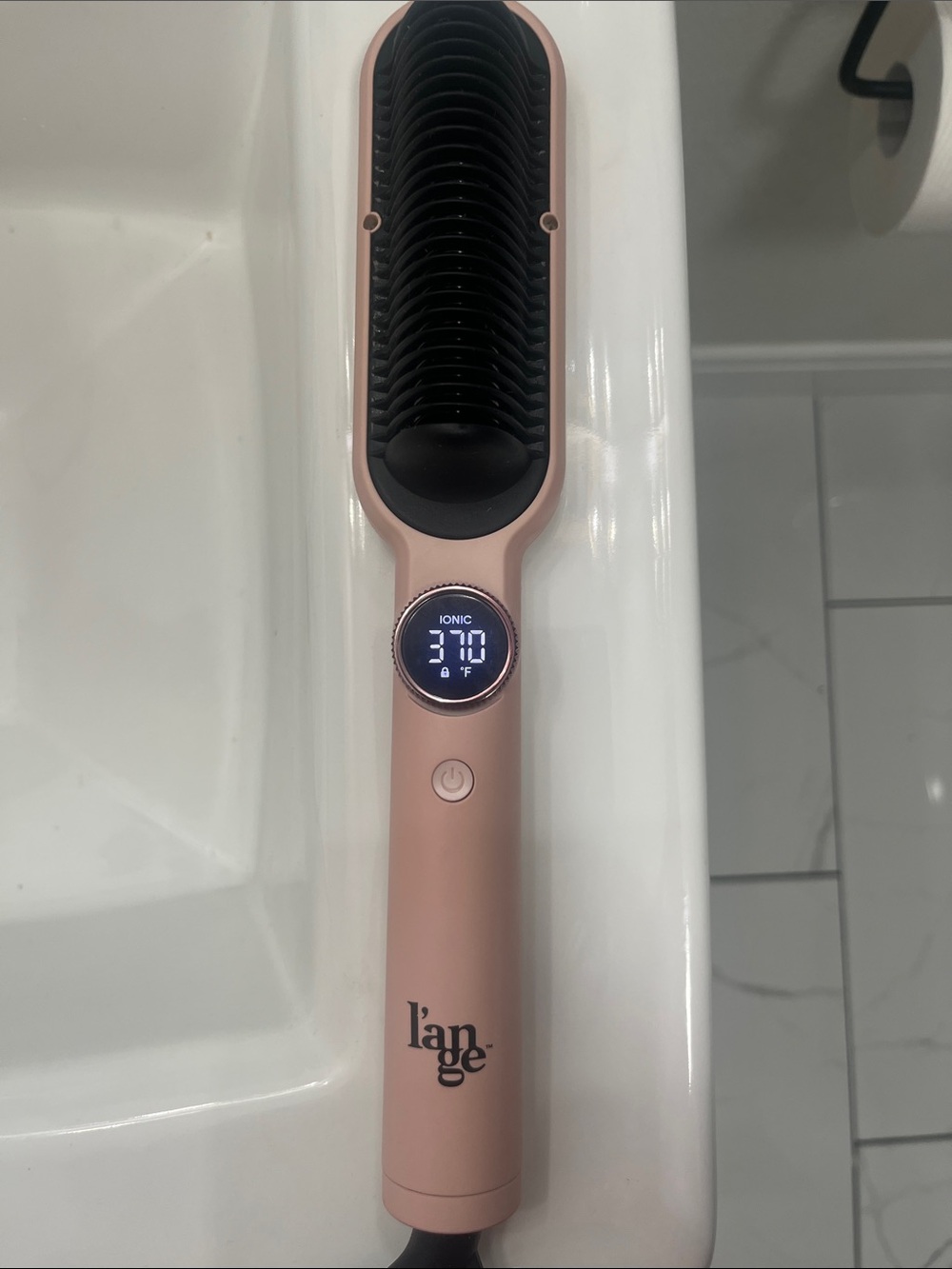 Lange Pink Hair Straightening Brush